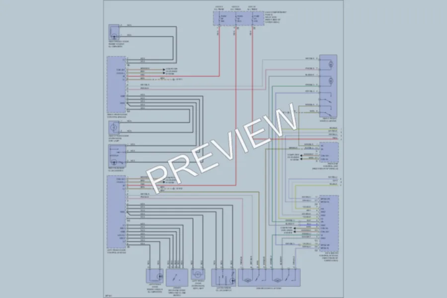 2006 MercedesBenz ML500 Power Door Locks wiring diagram preview