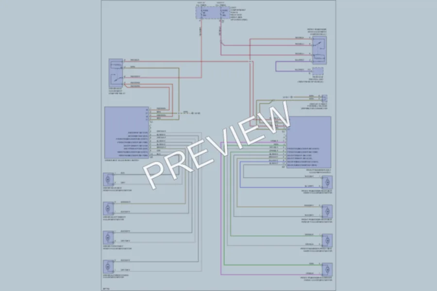 2006 MercedesBenz ML500 Power Seats wiring diagram preview
