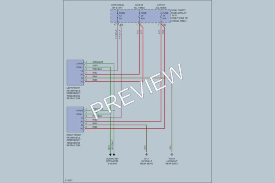 2006 MercedesBenz ML500 Supplemental Restraints wiring diagram preview