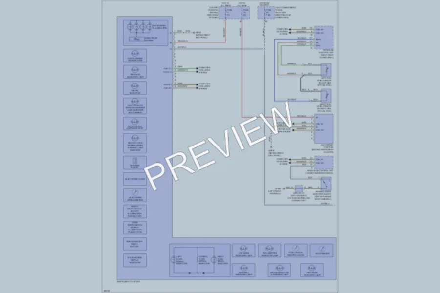 2006 MercedesBenz R350 Instrument Cluster wiring diagram preview