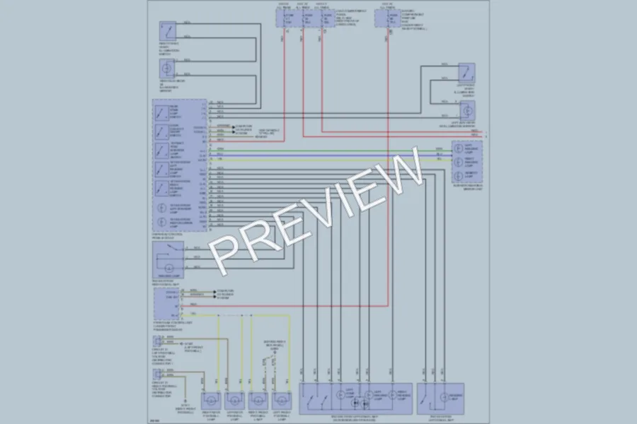 2006 MercedesBenz R350 Interior Lights wiring diagram preview