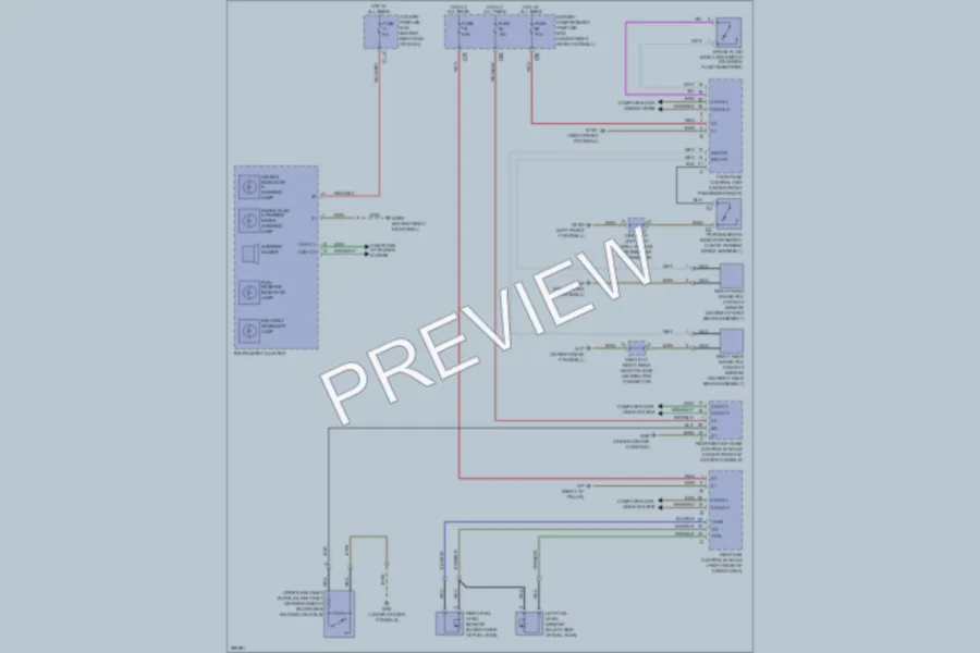 2006 MercedesBenz R500 Warning Systems wiring diagram preview