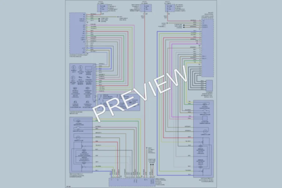 2006 MercedesBenz S350 Power Mirrors wiring diagram preview