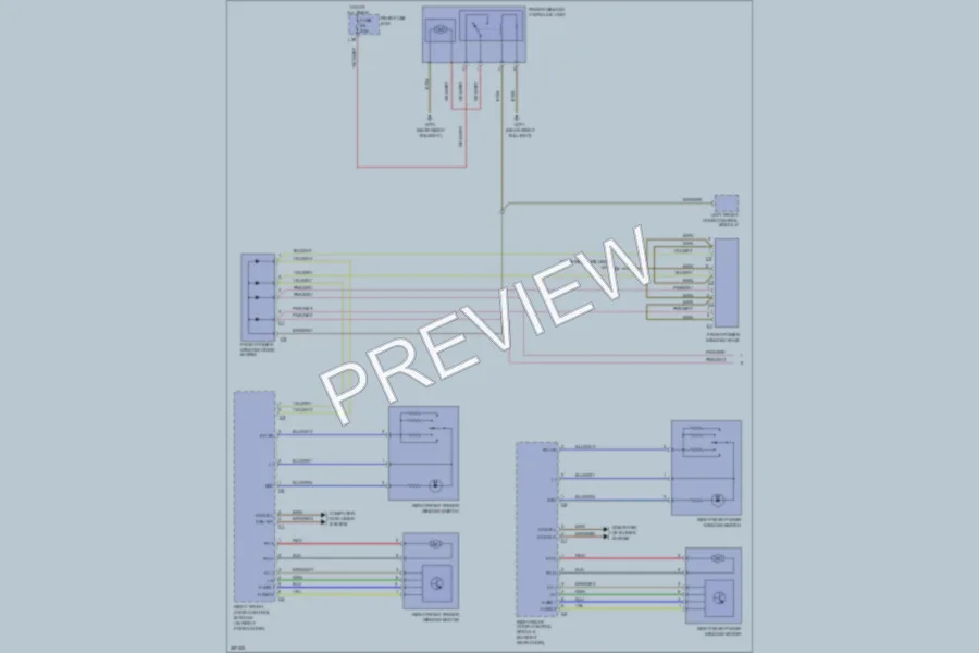 2006 MercedesBenz S350 Power Windows wiring diagram preview
