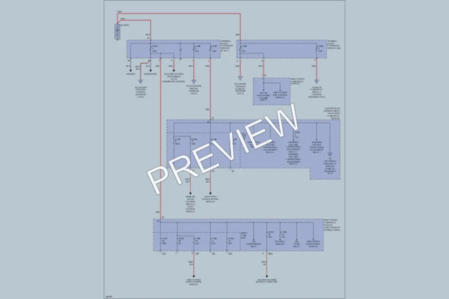 2006 MercedesBenz S430 Power Distribution wiring diagram preview