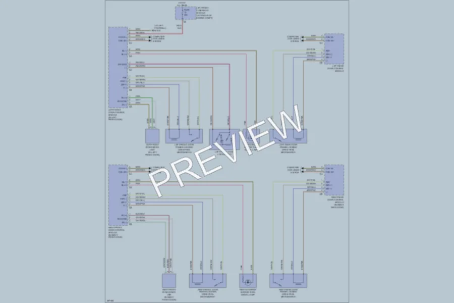 2006 MercedesBenz S430 Power Door Locks wiring diagram preview