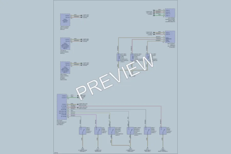 2006 MercedesBenz S430 Power Seats wiring diagram preview