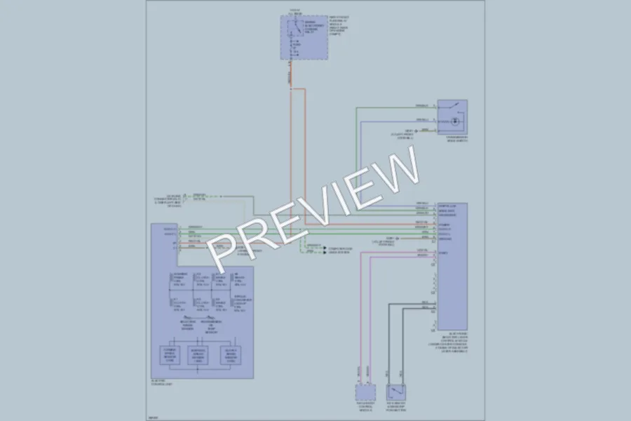 2006 MercedesBenz S430 Transmission wiring diagram preview
