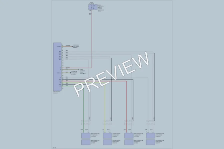 2006 MercedesBenz S430 Warning Systems wiring diagram preview