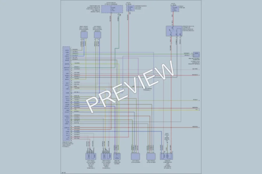 2006 MercedesBenz S500 Electronic Suspension wiring diagram preview