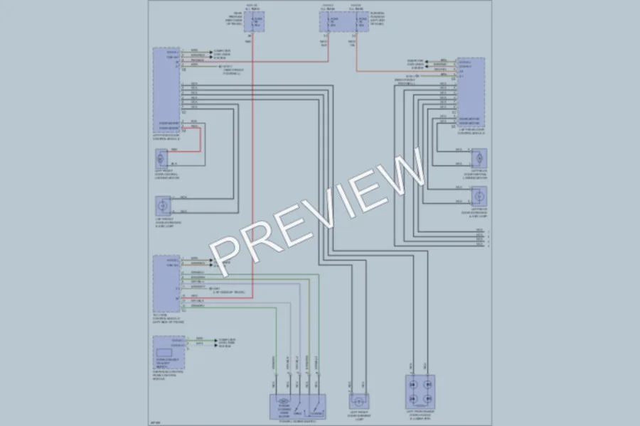 2006 MercedesBenz S500 Power Door Locks wiring diagram preview