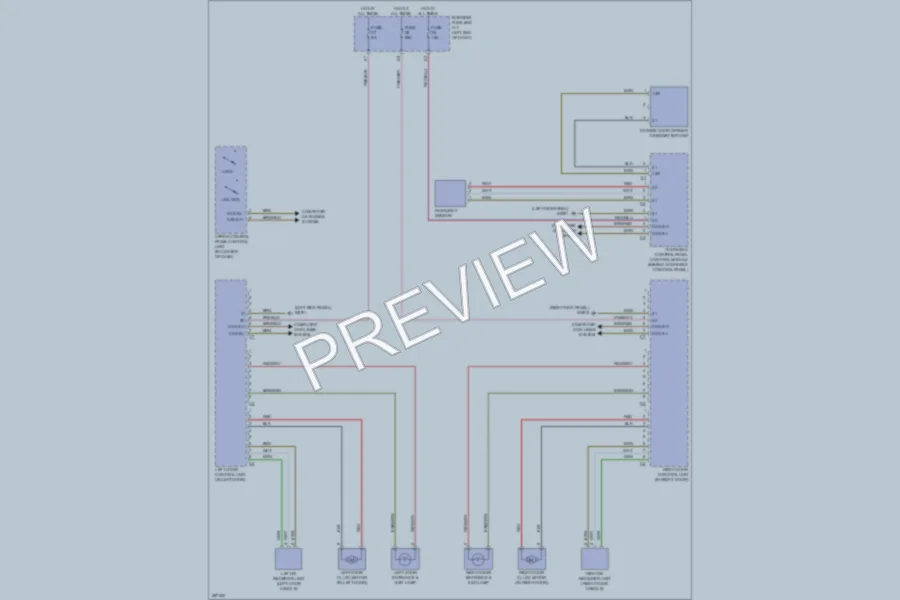 2006 MercedesBenz SLK280 Power Door Locks wiring diagram preview