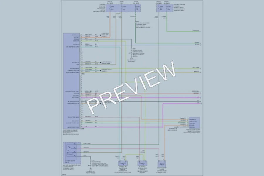 2006 Mercury GrandMarquis Air Conditioning wiring diagram preview