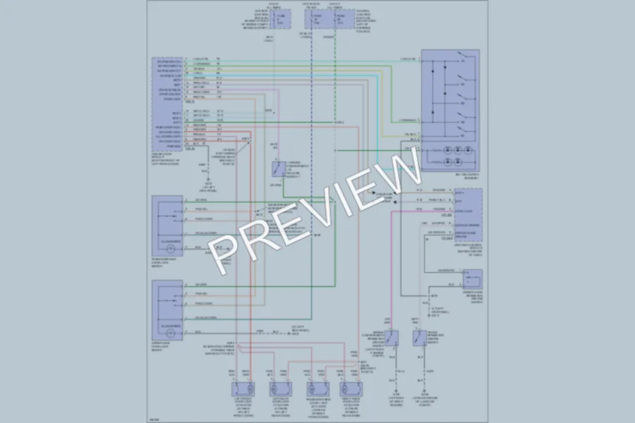 2006 Mercury GrandMarquis Power Door Locks wiring diagram preview