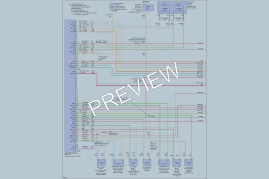2006 Mercury GrandMarquis Supplemental Restraints wiring diagram preview