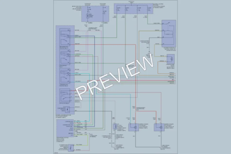 2006 Mercury Mariner Air Conditioning wiring diagram preview
