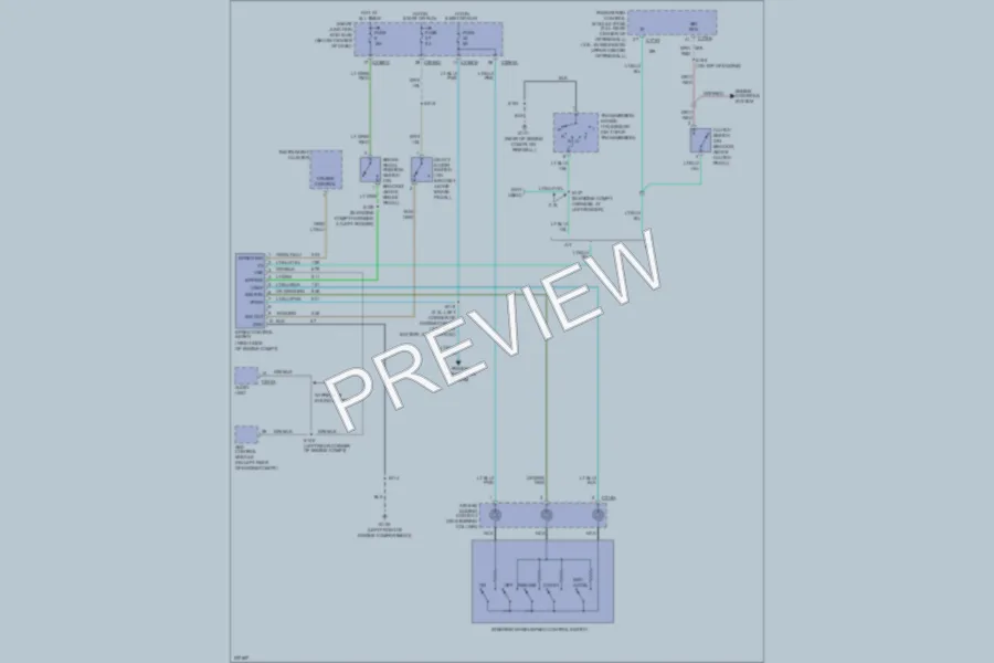 2006 Mercury MarinerHybrid Cruise Control wiring diagram preview