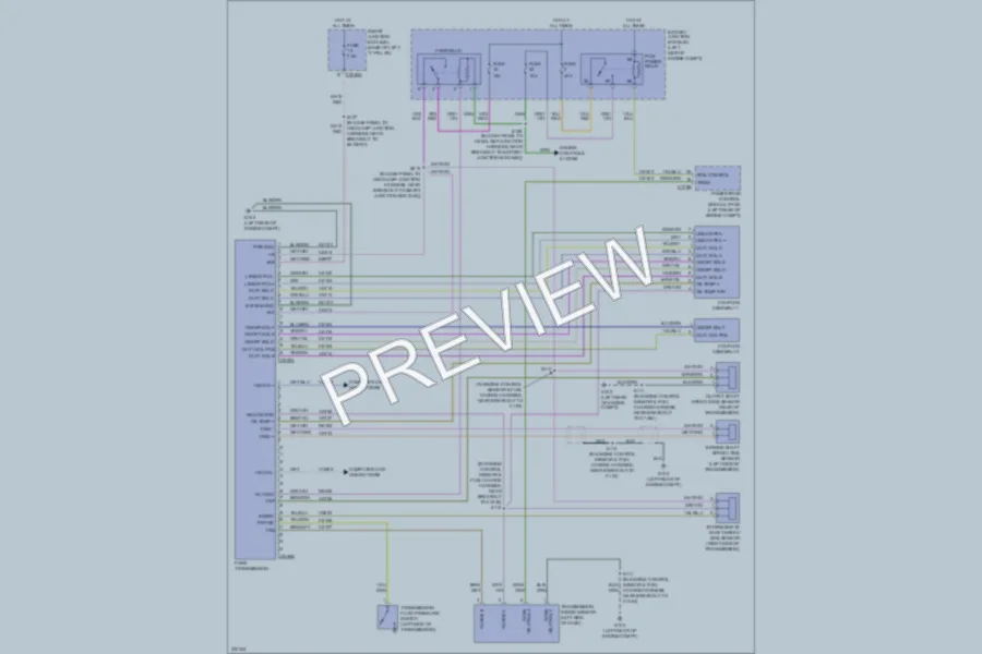 2006 Mercury Milan Transmission wiring diagram preview