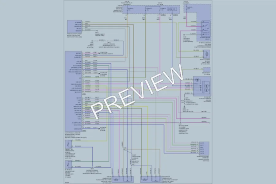2006 Mercury Mountaineer Air Conditioning wiring diagram preview