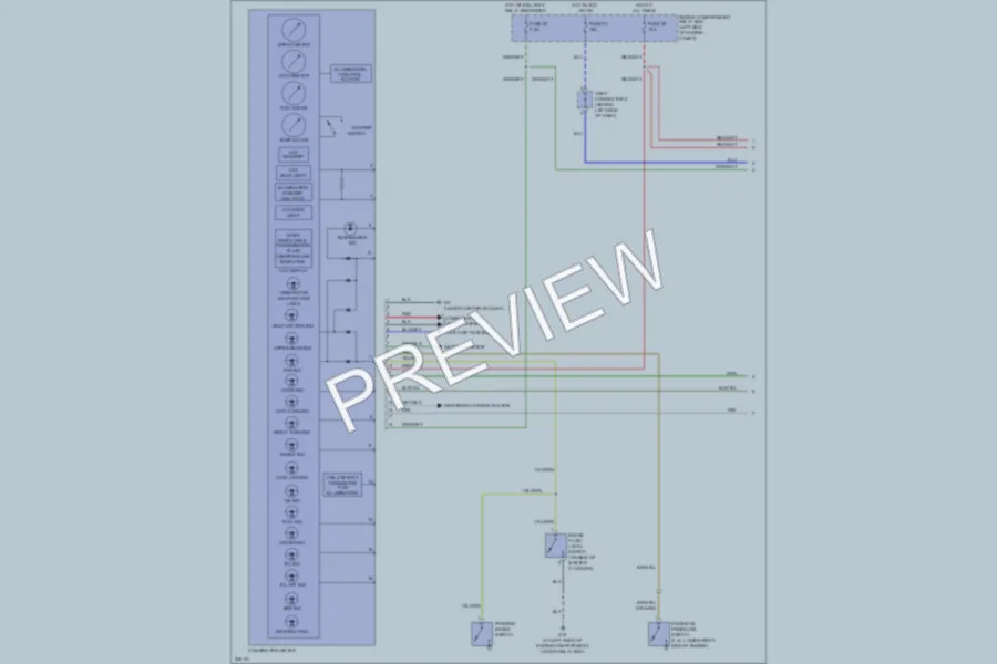 2006 Mitsubishi Eclipse Instrument Cluster wiring diagram preview