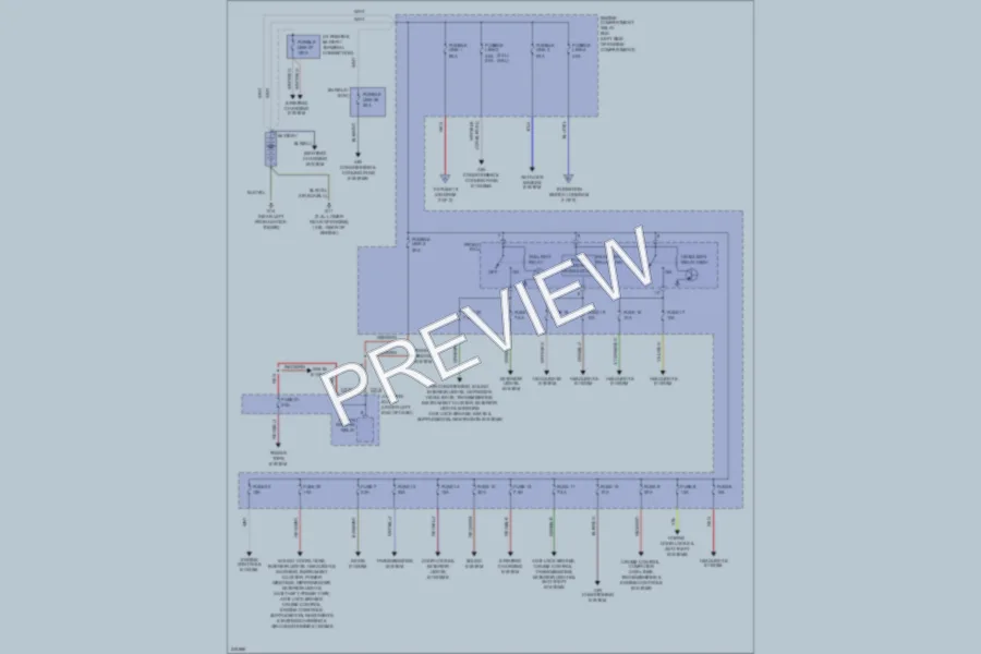 2006 Mitsubishi Eclipse Power Distribution wiring diagram preview