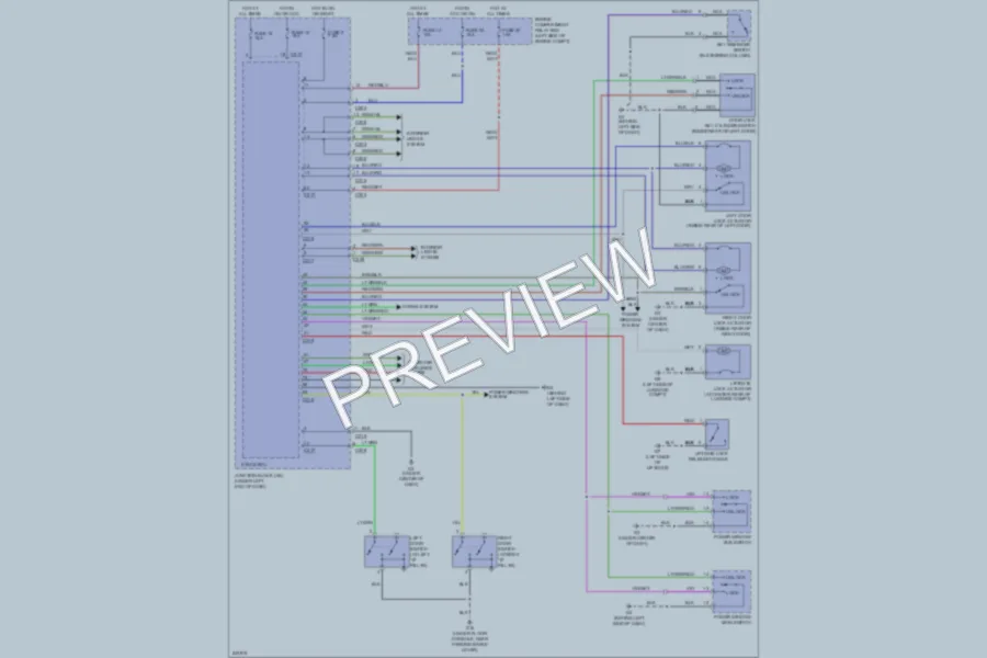 2006 Mitsubishi Eclipse Power Door Locks wiring diagram preview