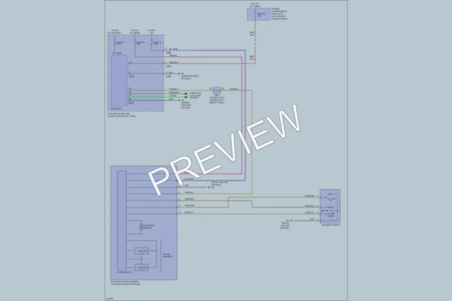 2006 Mitsubishi Eclipse Power Top Sunroof wiring diagram preview
