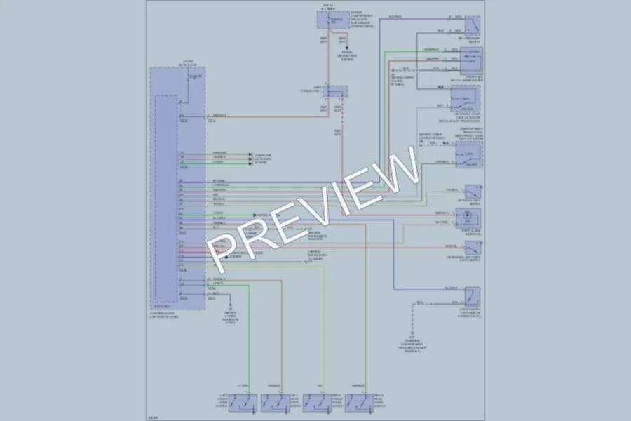 2006 Mitsubishi Endeavor Anti Theft wiring diagram preview