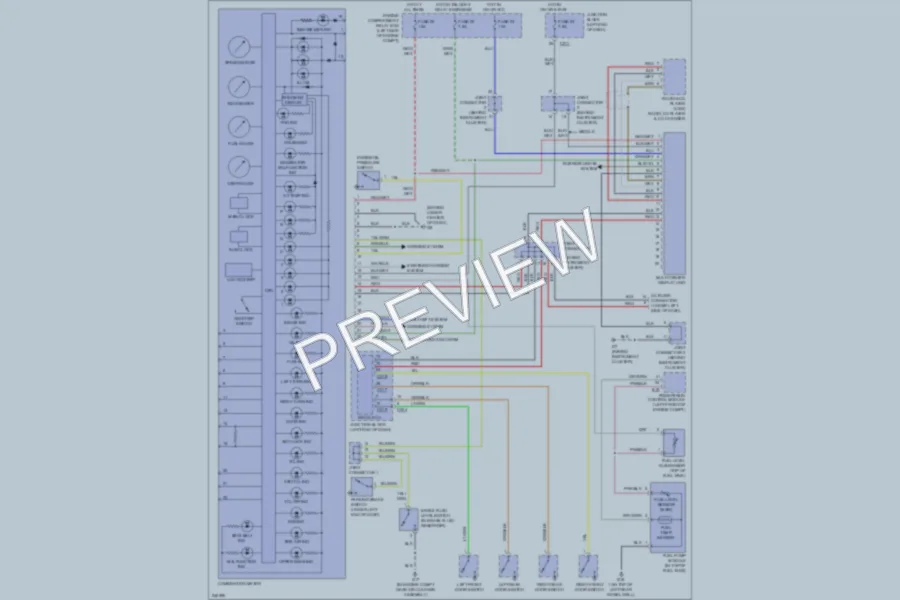 2006 Mitsubishi Endeavor Instrument Cluster wiring diagram preview