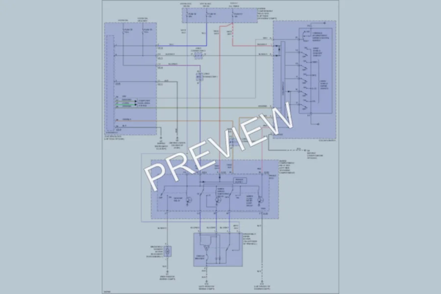 2006 Mitsubishi Endeavor Wiper Washer wiring diagram preview