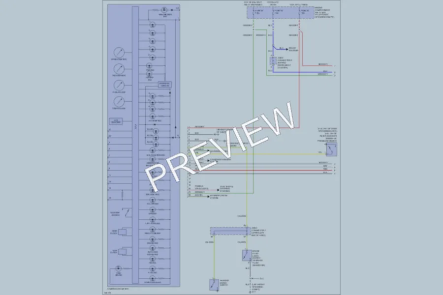 2006 Mitsubishi Galant Instrument Cluster wiring diagram preview