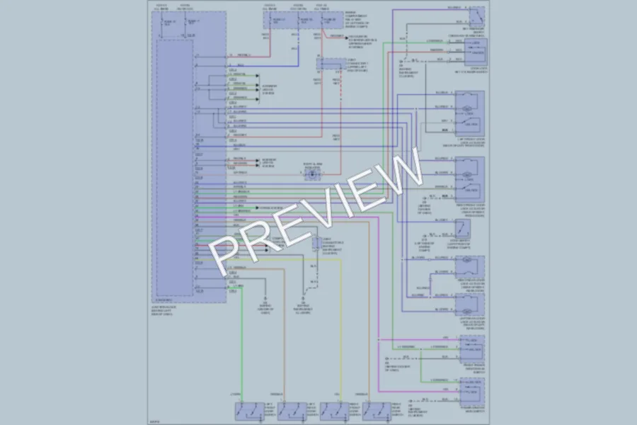 2006 Mitsubishi Galant Power Door Locks wiring diagram preview