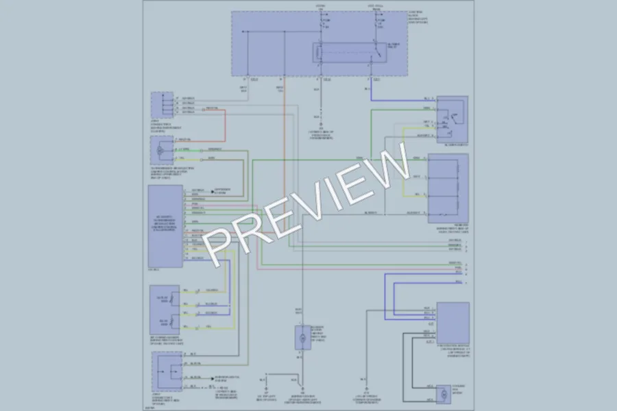 2006 Mitsubishi Lancer Air Conditioning wiring diagram preview