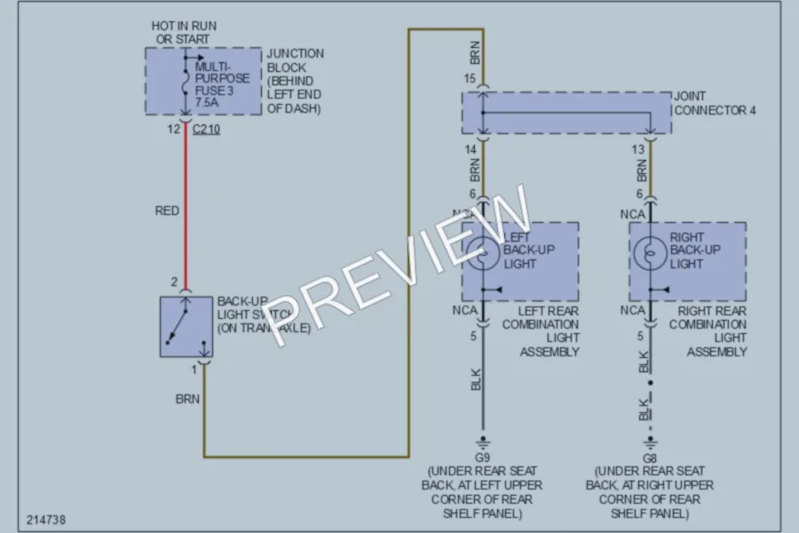 2006 Mitsubishi Lancer Exterior Lights wiring diagram preview