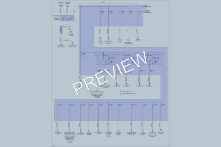 2006 Mitsubishi Lancer Power Distribution wiring diagram preview
