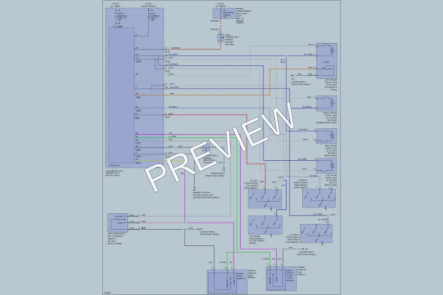 2006 Mitsubishi Lancer Power Door Locks wiring diagram preview
