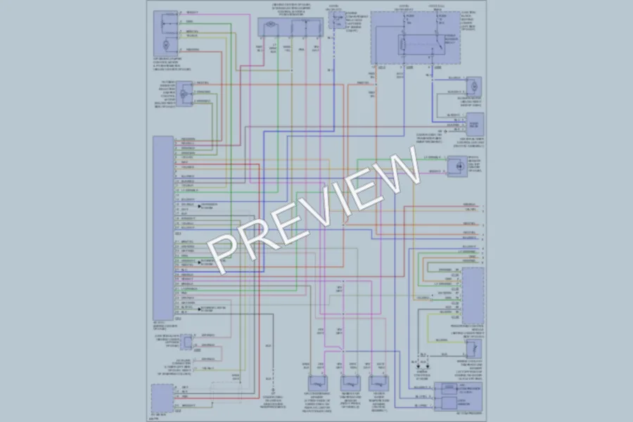 2006 Mitsubishi Montero Air Conditioning wiring diagram preview