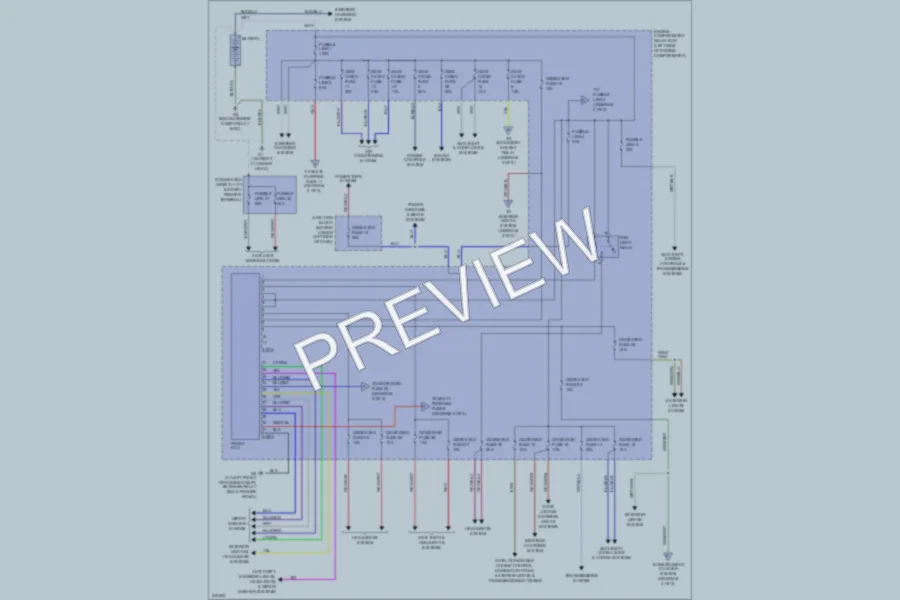 2006 Mitsubishi Montero Power Distribution wiring diagram preview