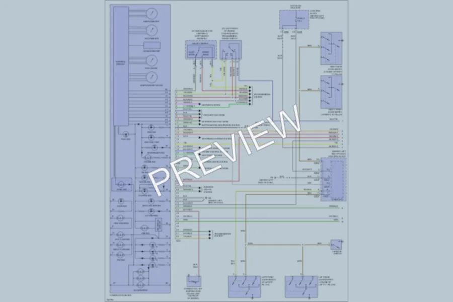 2006 Mitsubishi Outlander Instrument Cluster wiring diagram preview