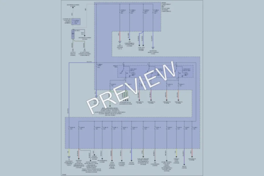 2006 Mitsubishi Outlander Power Distribution wiring diagram preview