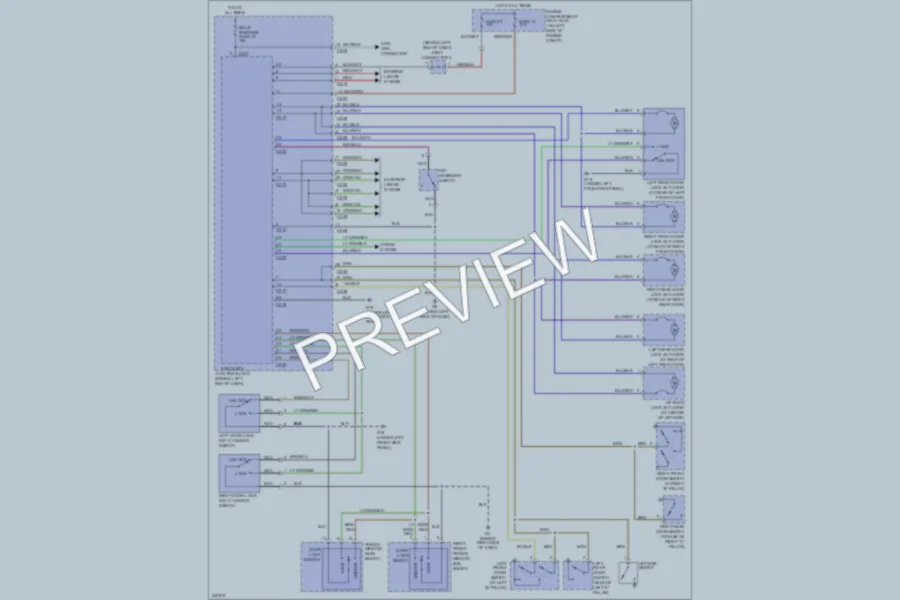 2006 Mitsubishi Outlander Power Door Locks wiring diagram preview