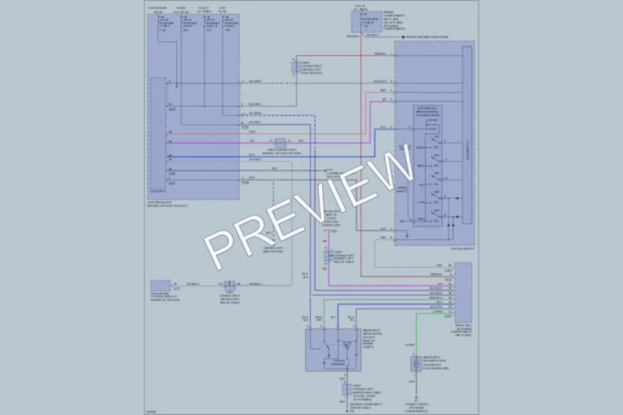 2006 Mitsubishi Outlander Wiper Washer wiring diagram preview