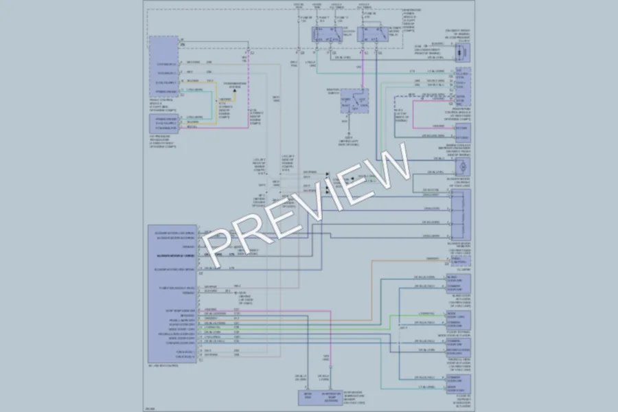 2006 Mitsubishi Raider Air Conditioning wiring diagram preview