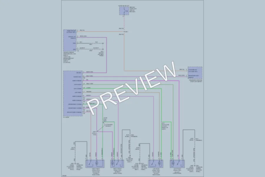 2006 Mitsubishi Raider Power Door Locks wiring diagram preview