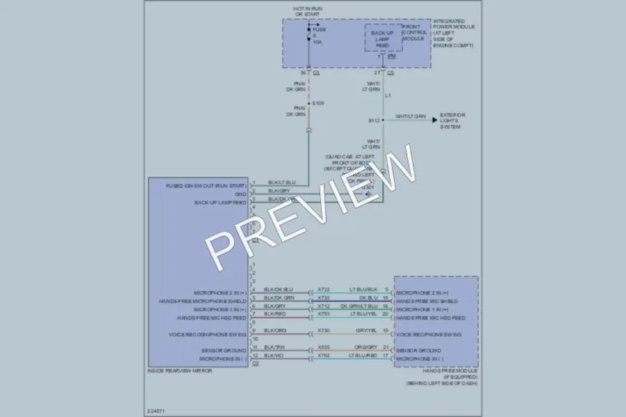 2006 Mitsubishi Raider Power Mirrors wiring diagram preview