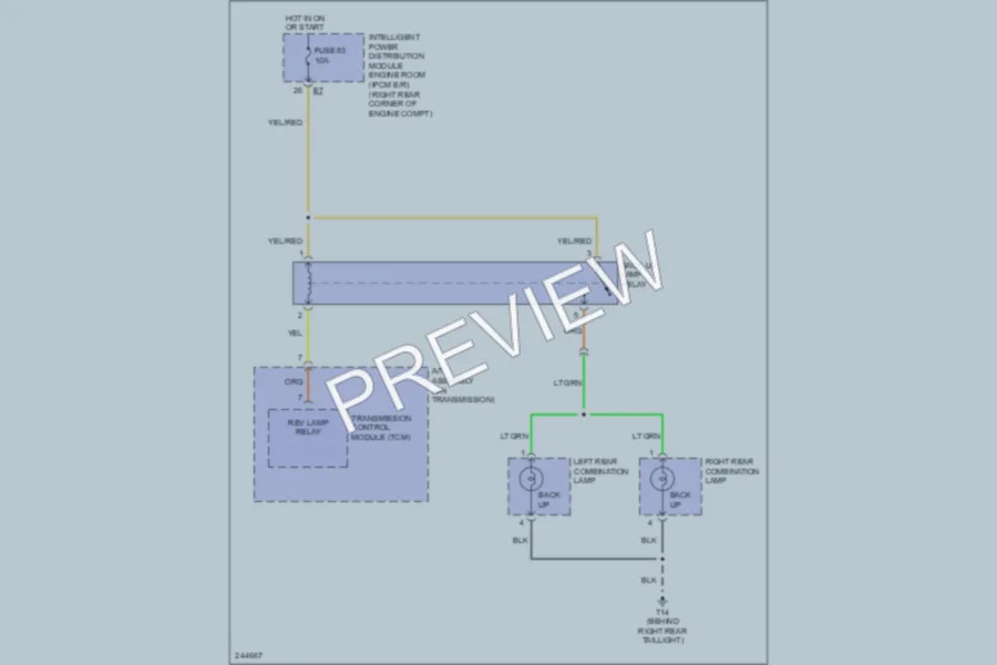 2006 Nissan 350Z Exterior Lights wiring diagram preview