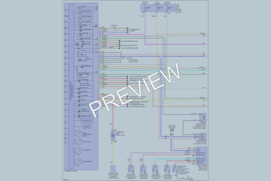 2006 Nissan Altima Instrument Cluster wiring diagram preview