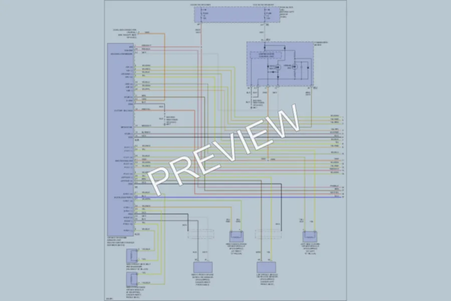 2006 Nissan Altima Supplemental Restraints wiring diagram preview