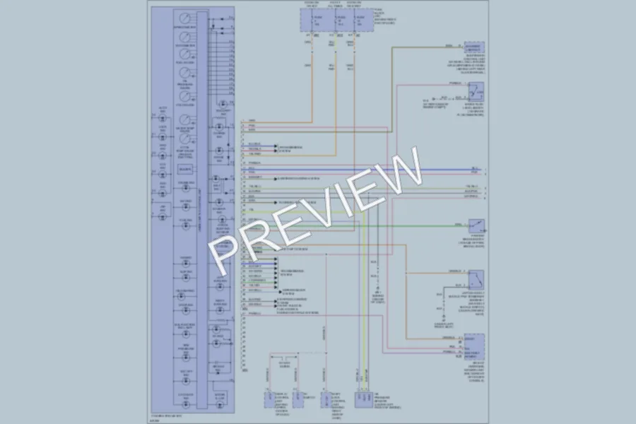 2006 Nissan Armada Instrument Cluster wiring diagram preview