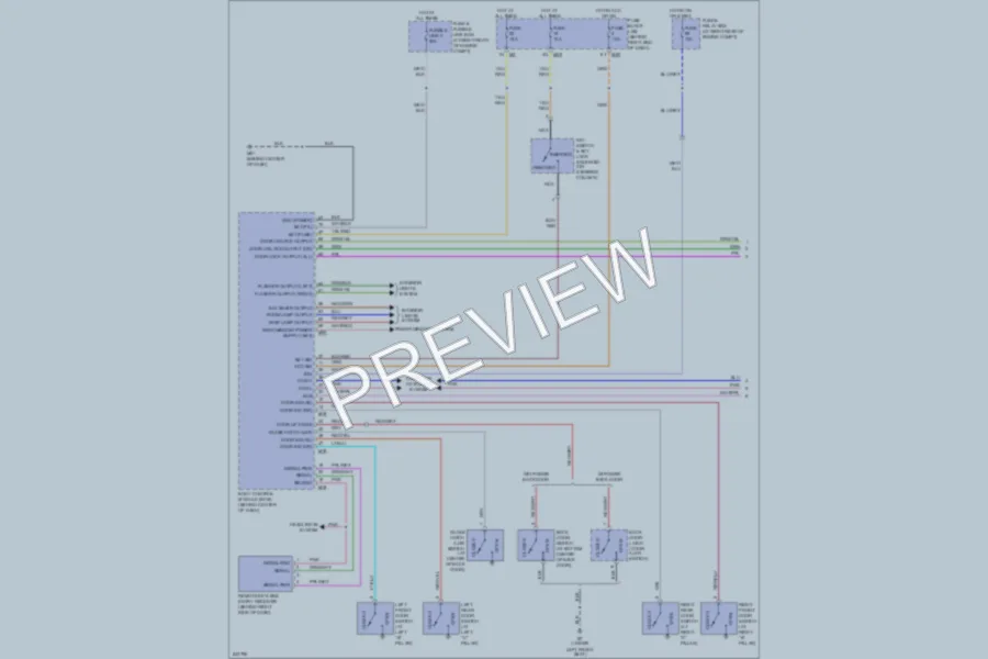 2006 Nissan Armada Power Door Locks wiring diagram preview
